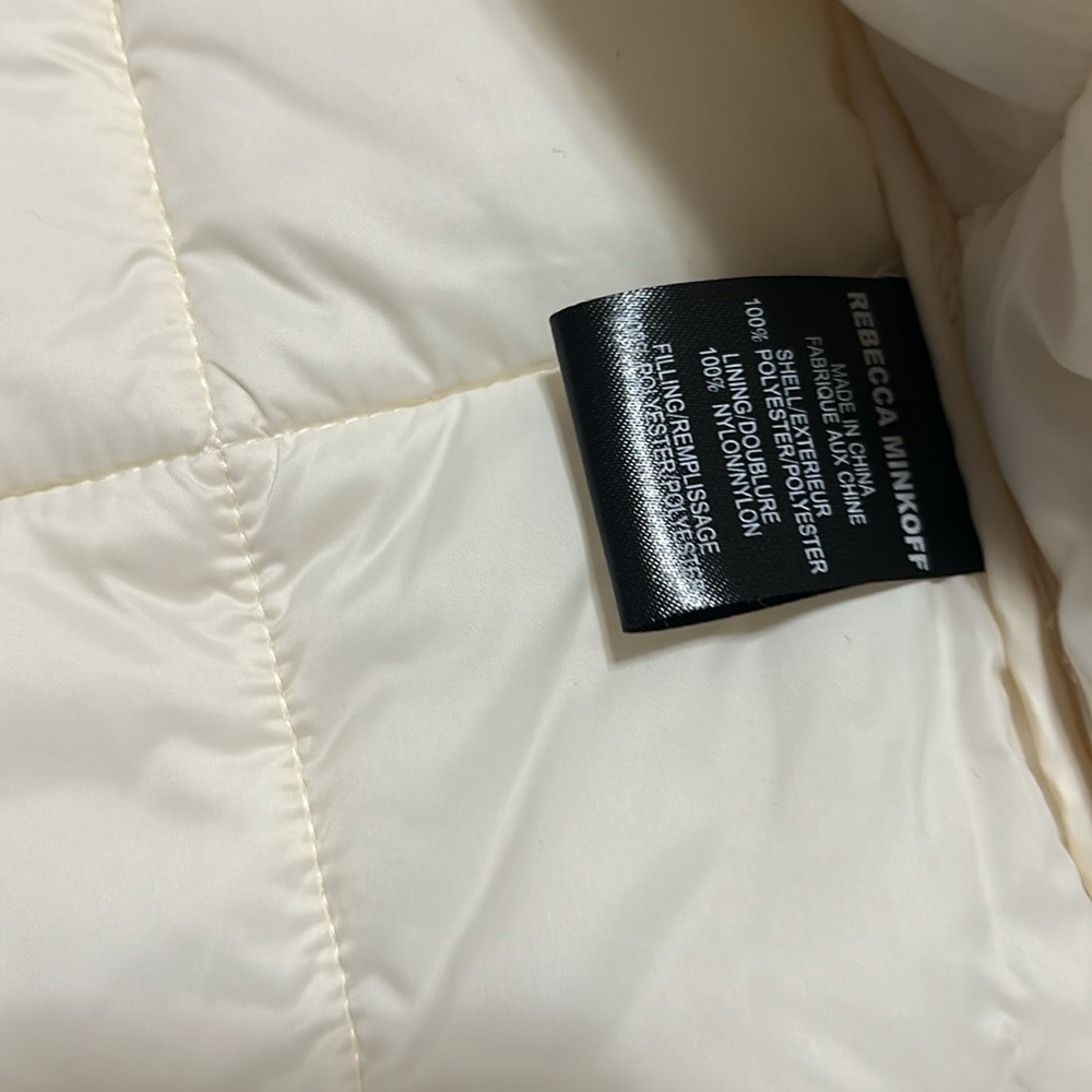 Rebecca Minkoff Cream Quilted Jacket - Picture 7 of 7